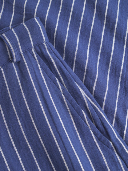 Sommerhose Navy mit weissen Streifen von Mademoiselle Yéyé