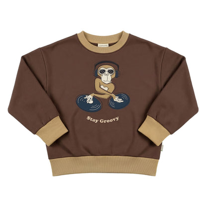Sweatshirt mit Affe von Maxomorra (bis Grösse 146/152)