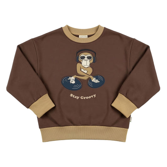 Sweatshirt mit Affe von Maxomorra (bis Grösse 146/152)