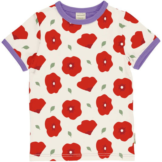 T-shirt mit Mohn von Maxomorra