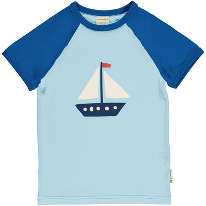 Raglan T-shirt mit Segelboot von Maxomorra