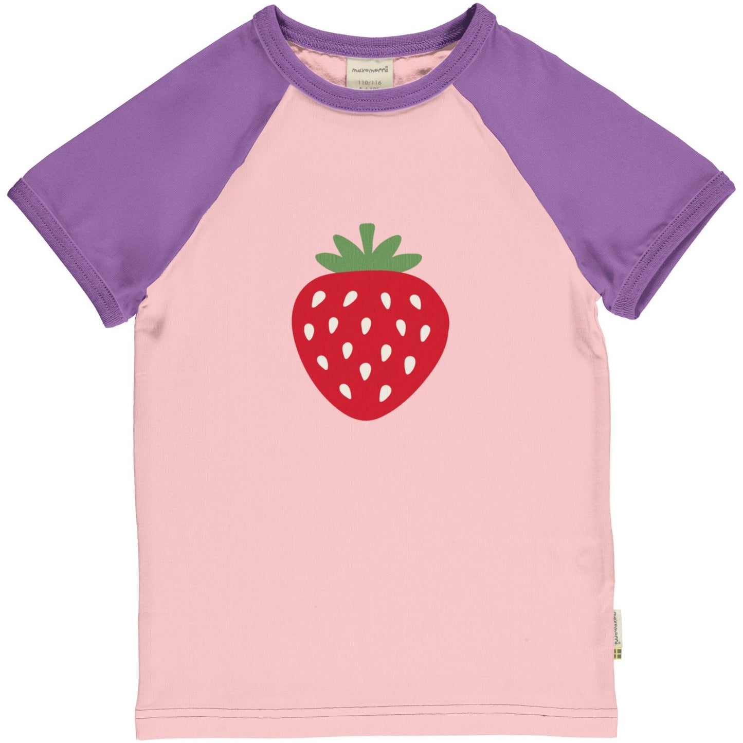Raglan T-shirt mit Erdbeere von Maxomorra