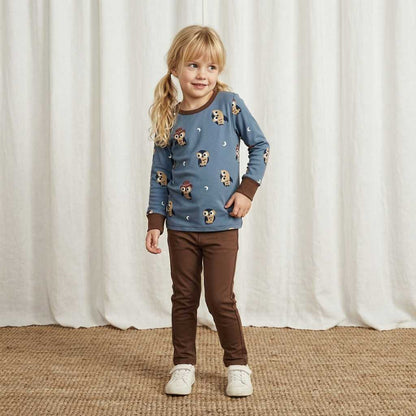 Treggings dunkelbraun von Maxomorra