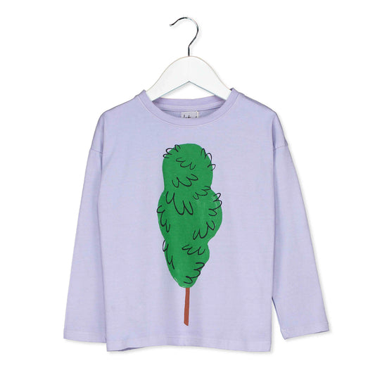 SALE: Langarm-Shirt mit Baum im Malve von Lötiekids