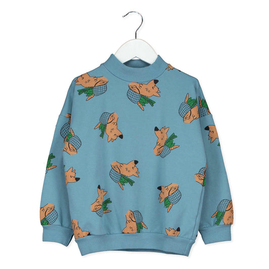 SALE: Pulli mit (Veggie)Wolf auf Blau von Lötiekids
