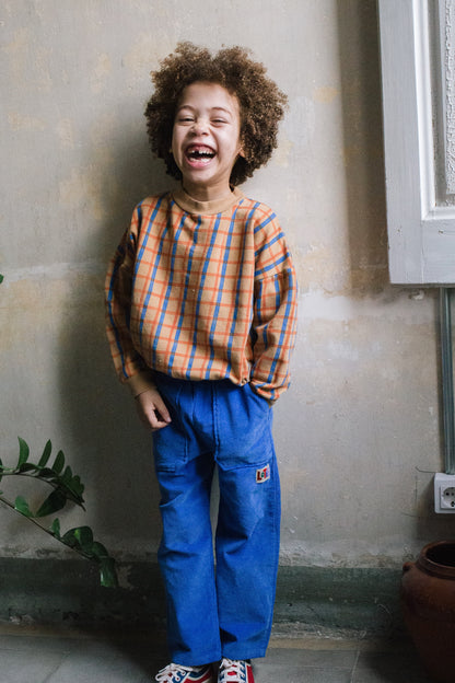 Sweatshirt mit Rastermuster Toasted von Lötiekids