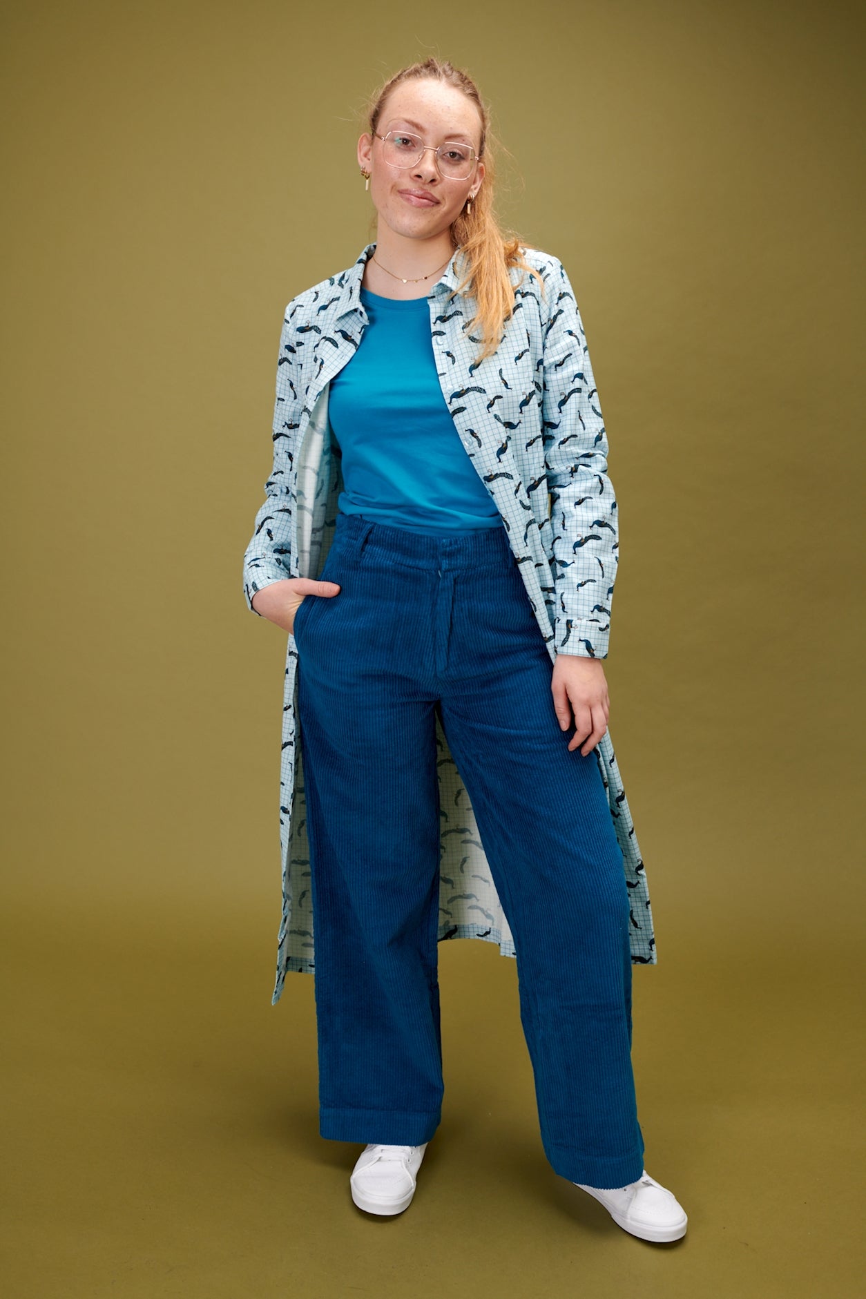 SALE: Blusen-Kleid mit Pfau von Lily Balou