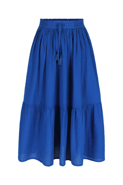 Langer Jupe in Meerblau von Lily Balou