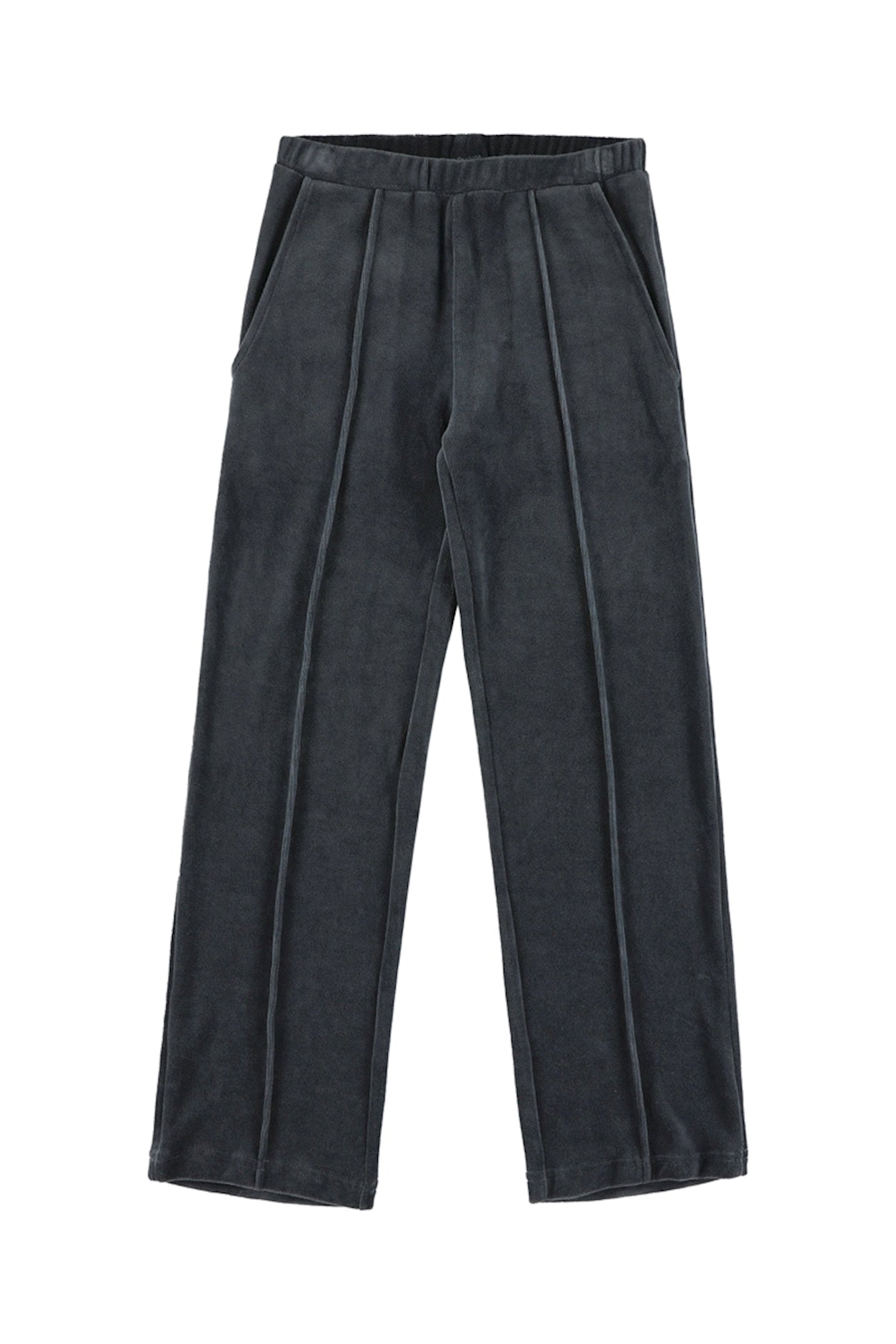 Velours-Hose in Ombre Blue
