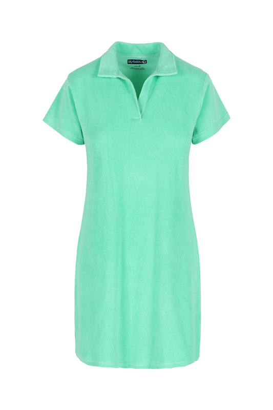 SAlE: Frottée-Sommerkleid in Jadegrün von Lily Balou