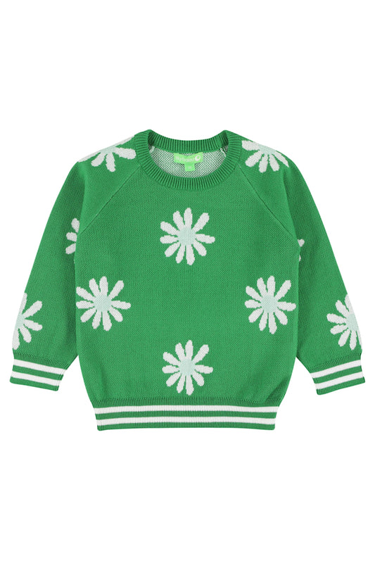 SALE: Gestrickter Pulli mit Margriten von Lily Balou