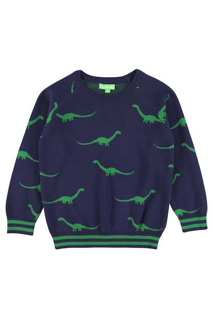 SALE: Gestrickter Pulli mit Dinos von Lily Balou