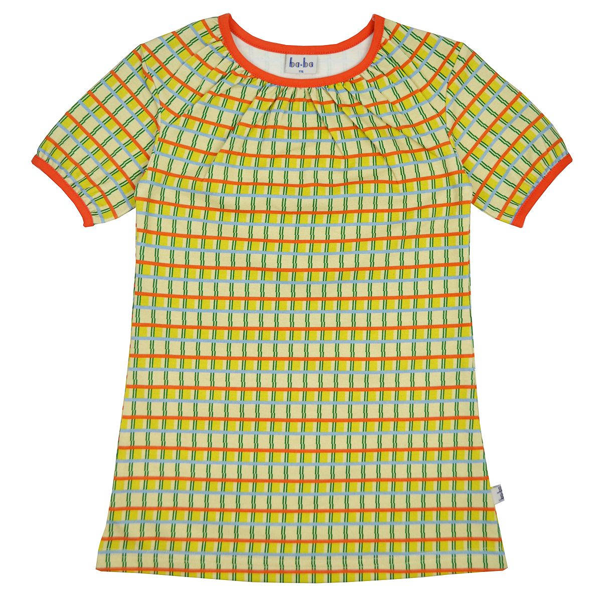 SALE: Kurzarmkleid farbig kariert von Baba