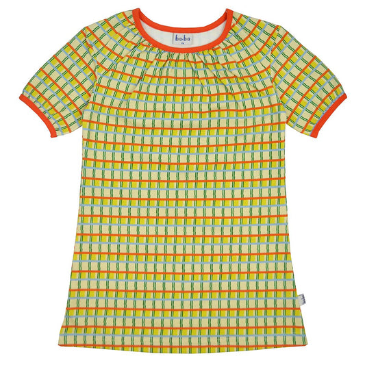 SALE: Kurzarmkleid farbig kariert von Baba