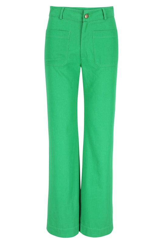 SALE -50%: Twill-Hose in Grün von Lily Balou
