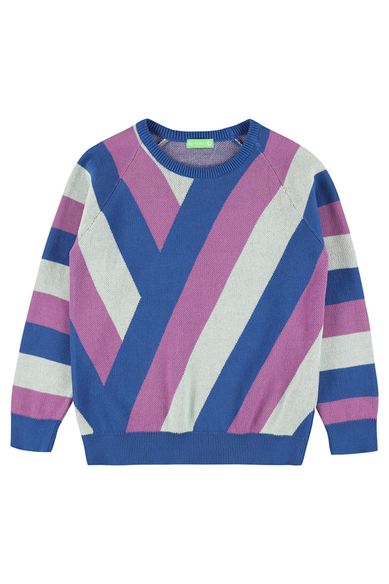 NEU: Pulli gestrickt geometrisch gemustert von Lily Balou in 3 Farbkombinationen