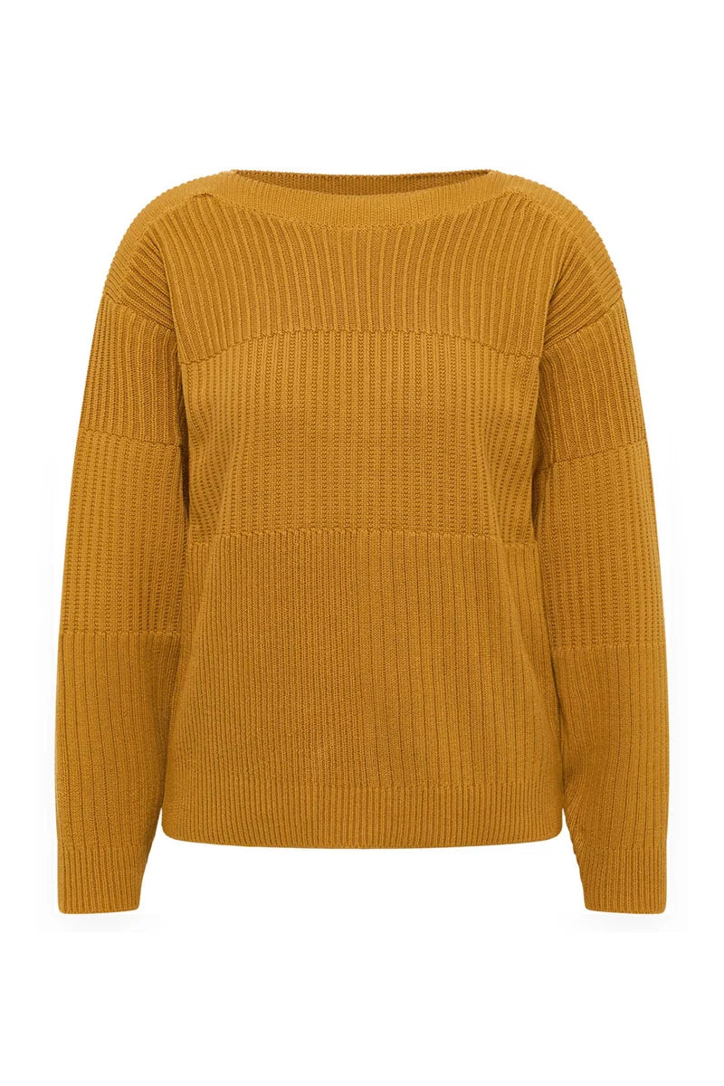 Strickpullover in Camel von Tranquillo