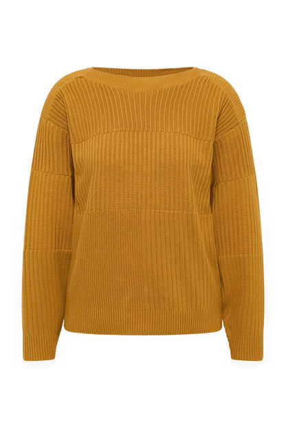 Strickpullover in Camel von Tranquillo