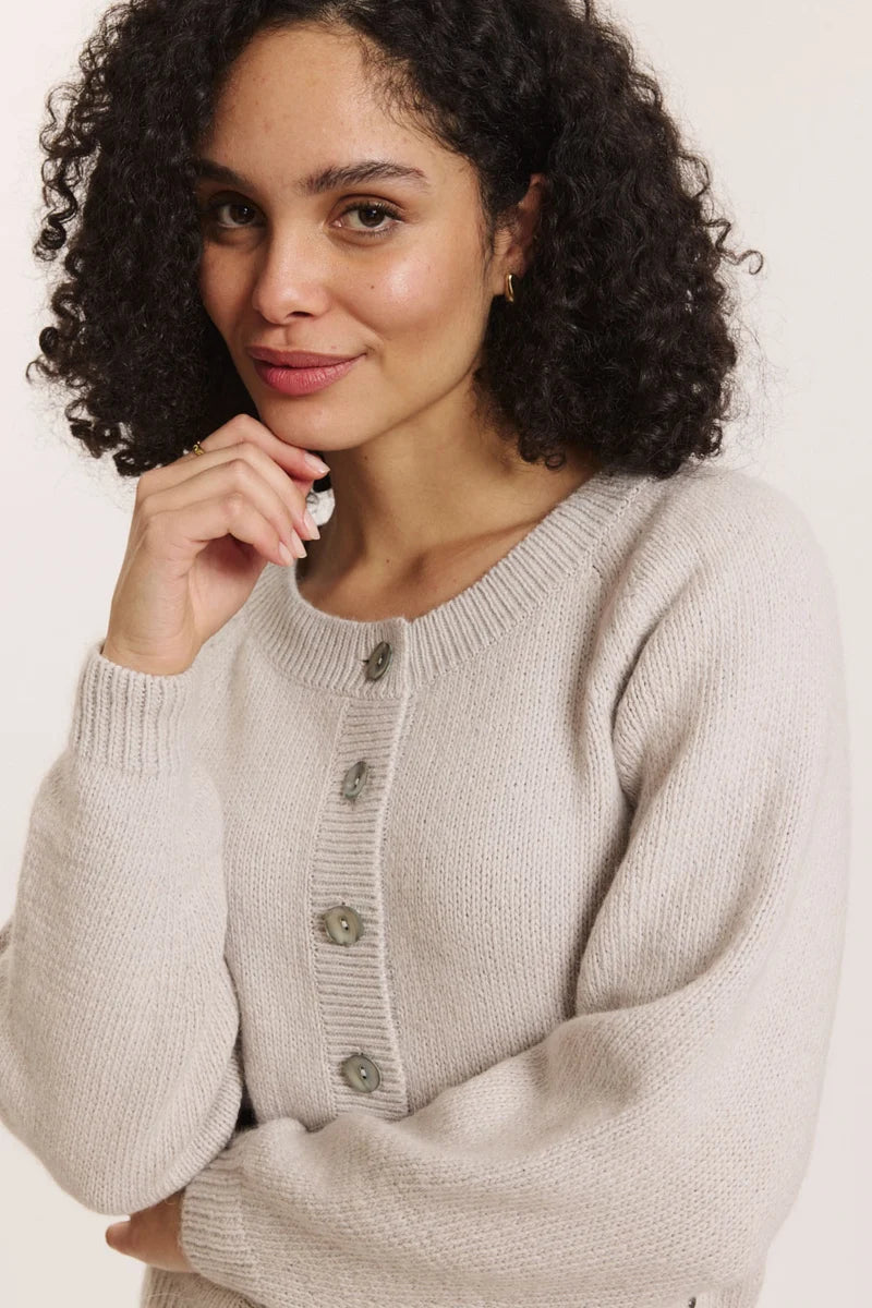 Cardigan in Steingrau von Tranquillo