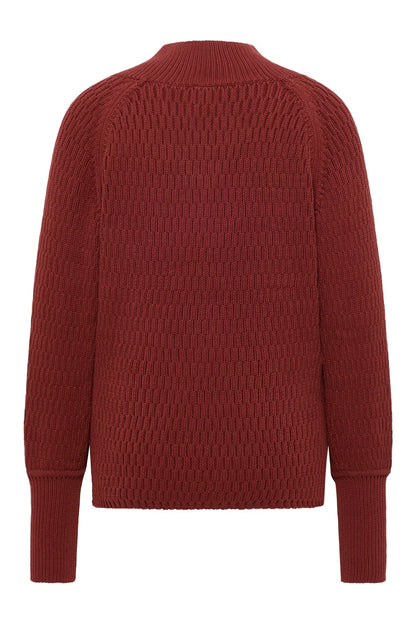 Jacquard-Pullover in Fired Brick von Tranquillo