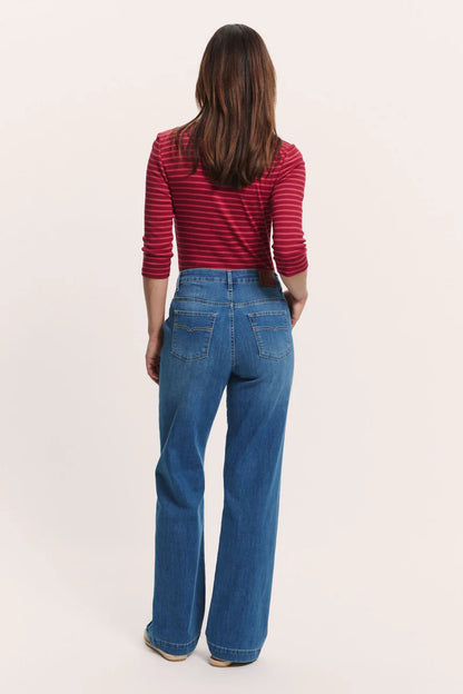 Jeans in aztec blue von Tranquillo