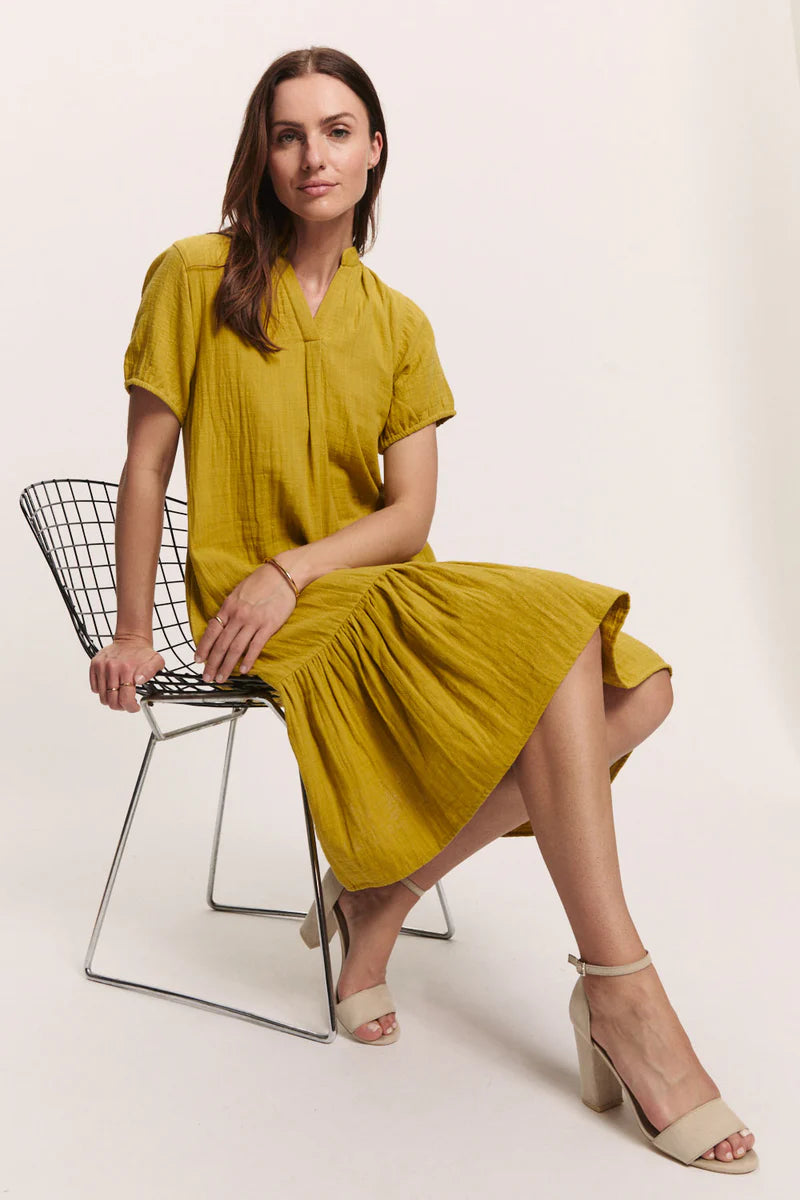 Sommerkleid in Mustard von Tranquillo
