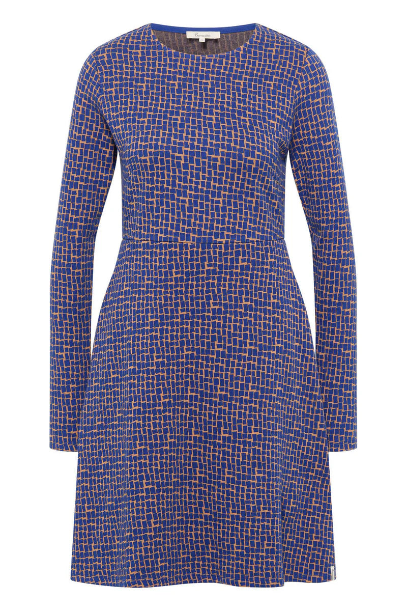 Jacquard-Kleid Blue Windows von Tranquillo