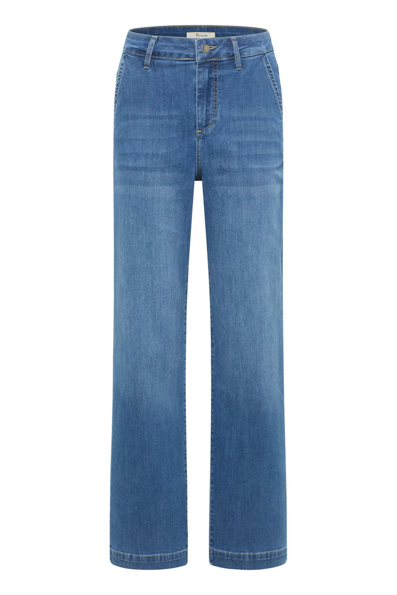 Jeans in aztec blue von Tranquillo