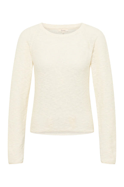 Gestrickter Pullover in weiss von Tranquillo