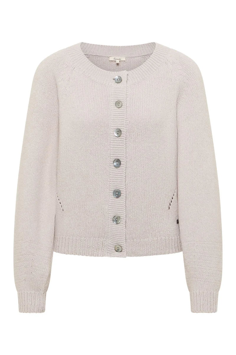 Cardigan in Steingrau von Tranquillo