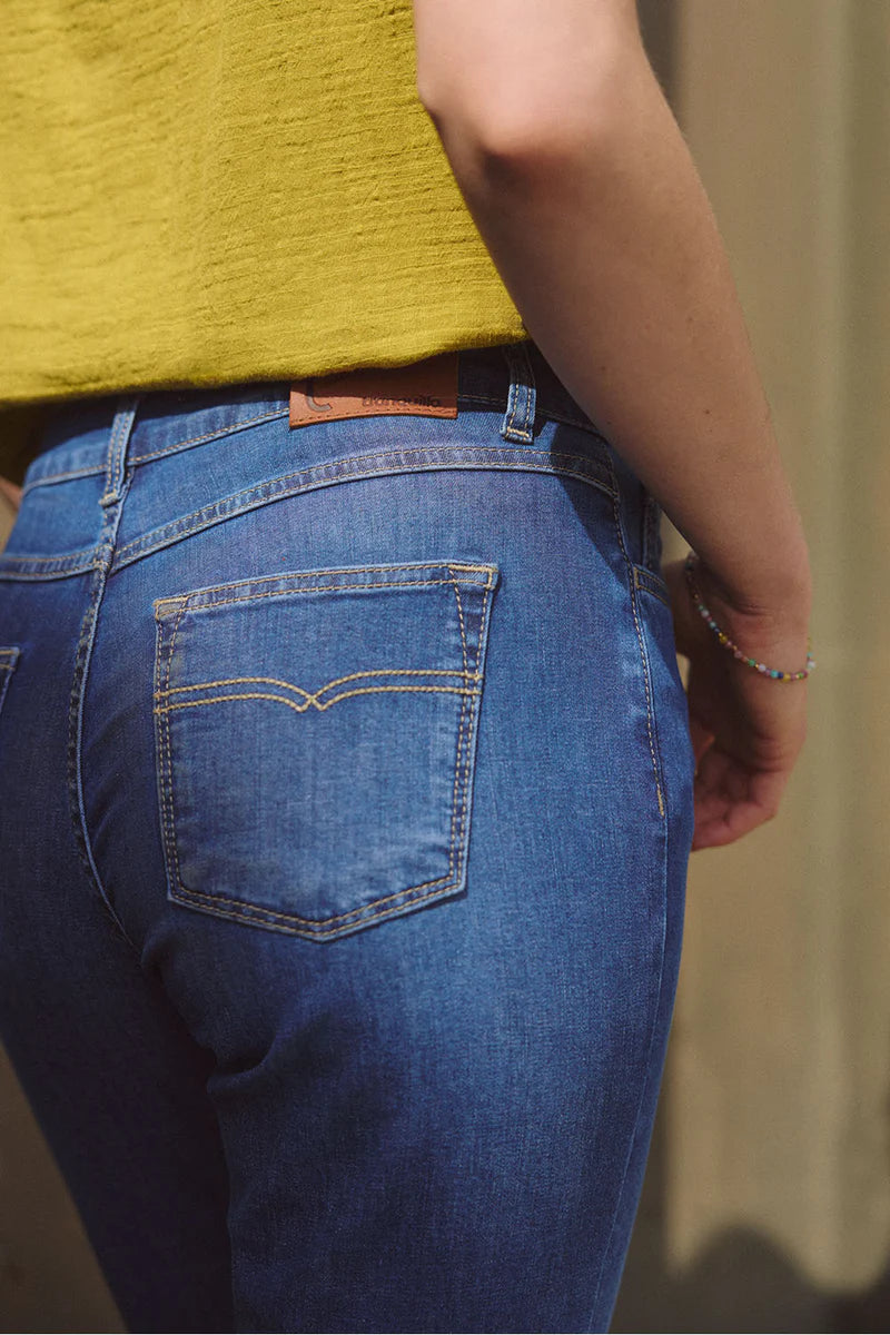 Jeans in aztec blue von Tranquillo