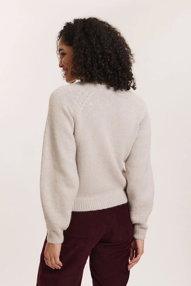Cardigan in Steingrau von Tranquillo