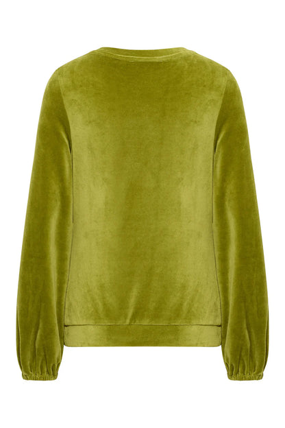 Velours-Pulli in Golden Cypres von Tranquillo