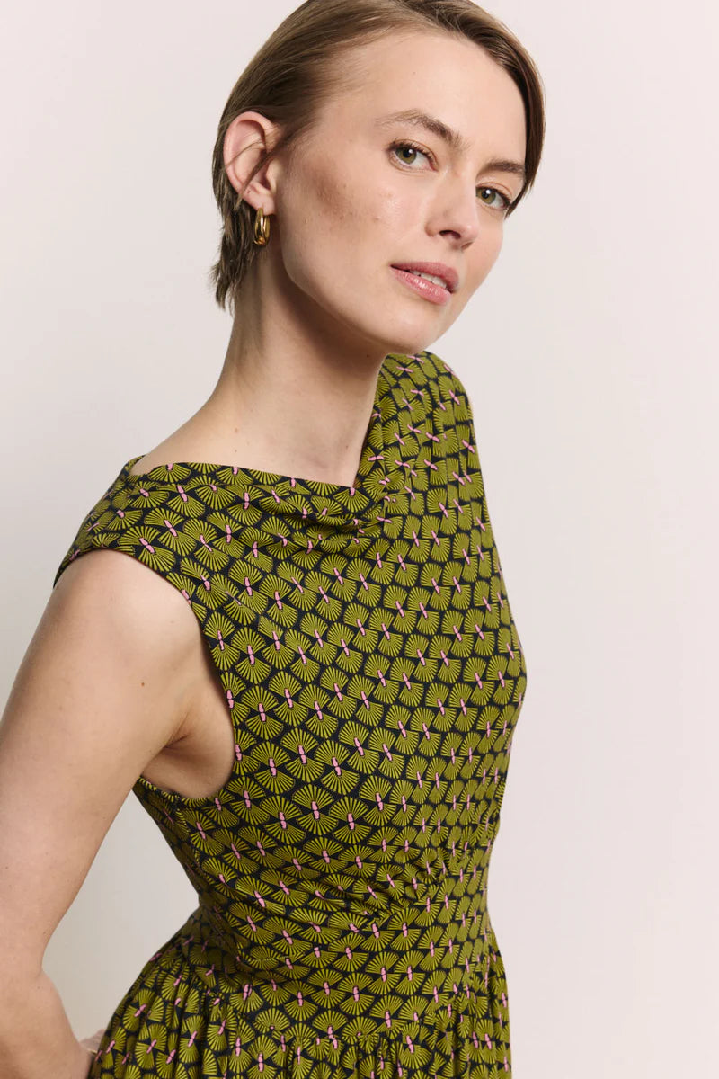 Sommerkleid black fan von Tranquillo