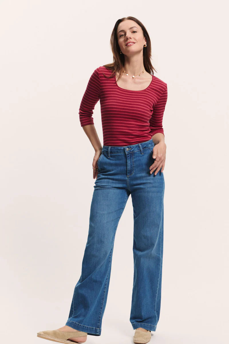 Jeans in aztec blue von Tranquillo