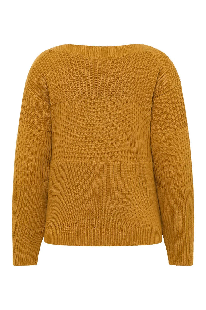 Strickpullover in Camel von Tranquillo
