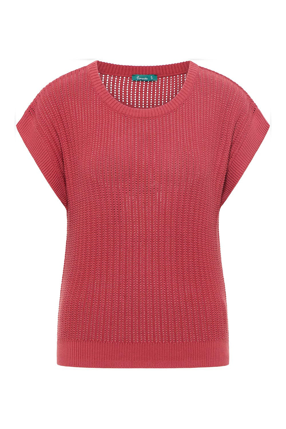 SALE: Strick-Shirt in Mineral Red von Tranquillo