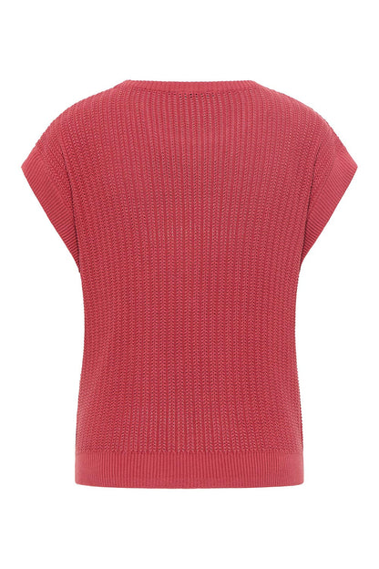 SALE: Strick-Shirt in Mineral Red von Tranquillo