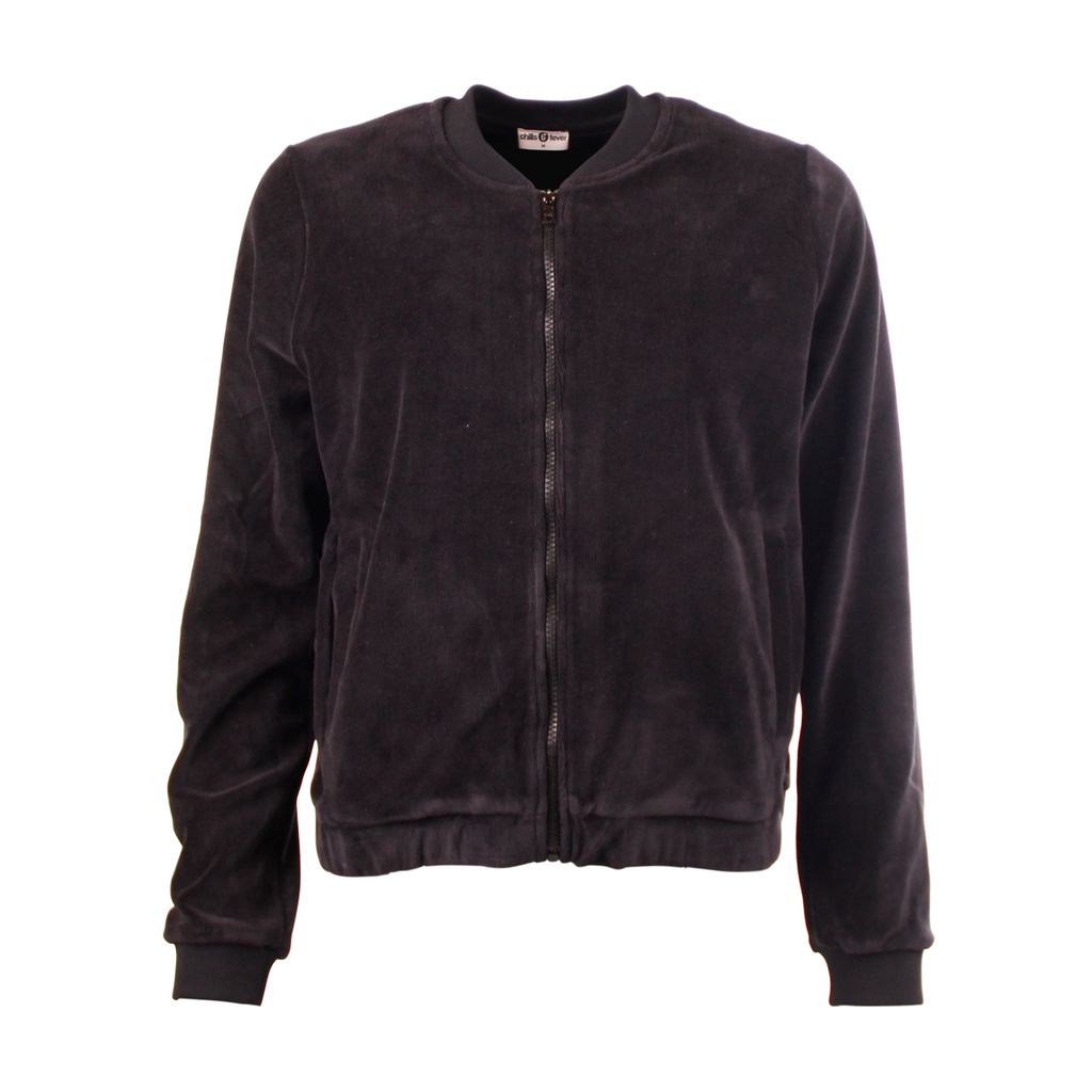 Velours-Jacke in Schwarz von Chills&Fever