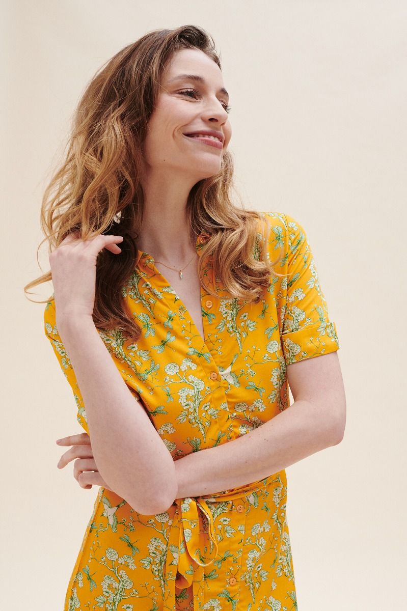 SALE: -50% Kleid mit Kirschblüten von Lily Balou