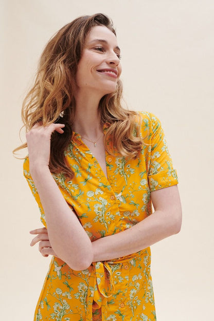 SALE: -50% Kleid mit Kirschblüten von Lily Balou