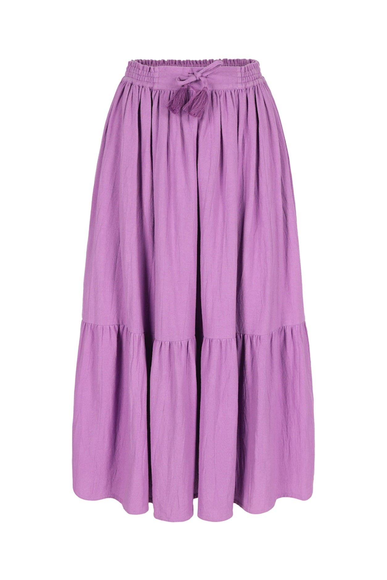 SALE: Langer Jupe in Maulbeer-Violet von Lily Balou