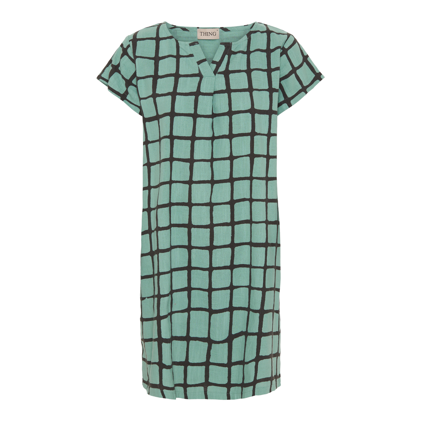 Sommer-Tunica gemustert in Teal von Thing