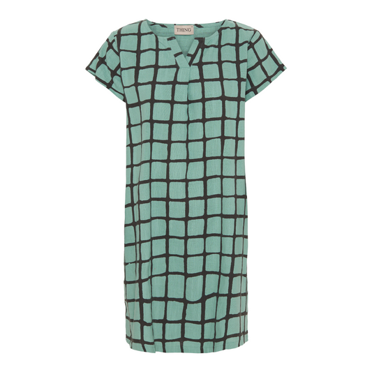 Sommer-Tunica gemustert in Teal von Thing