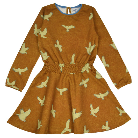 SALE: Langarmkleid mit Vögel von Baba