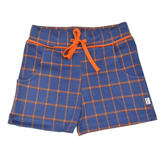 SALE -50%: Girls-Shorts Karo Blau von Baba