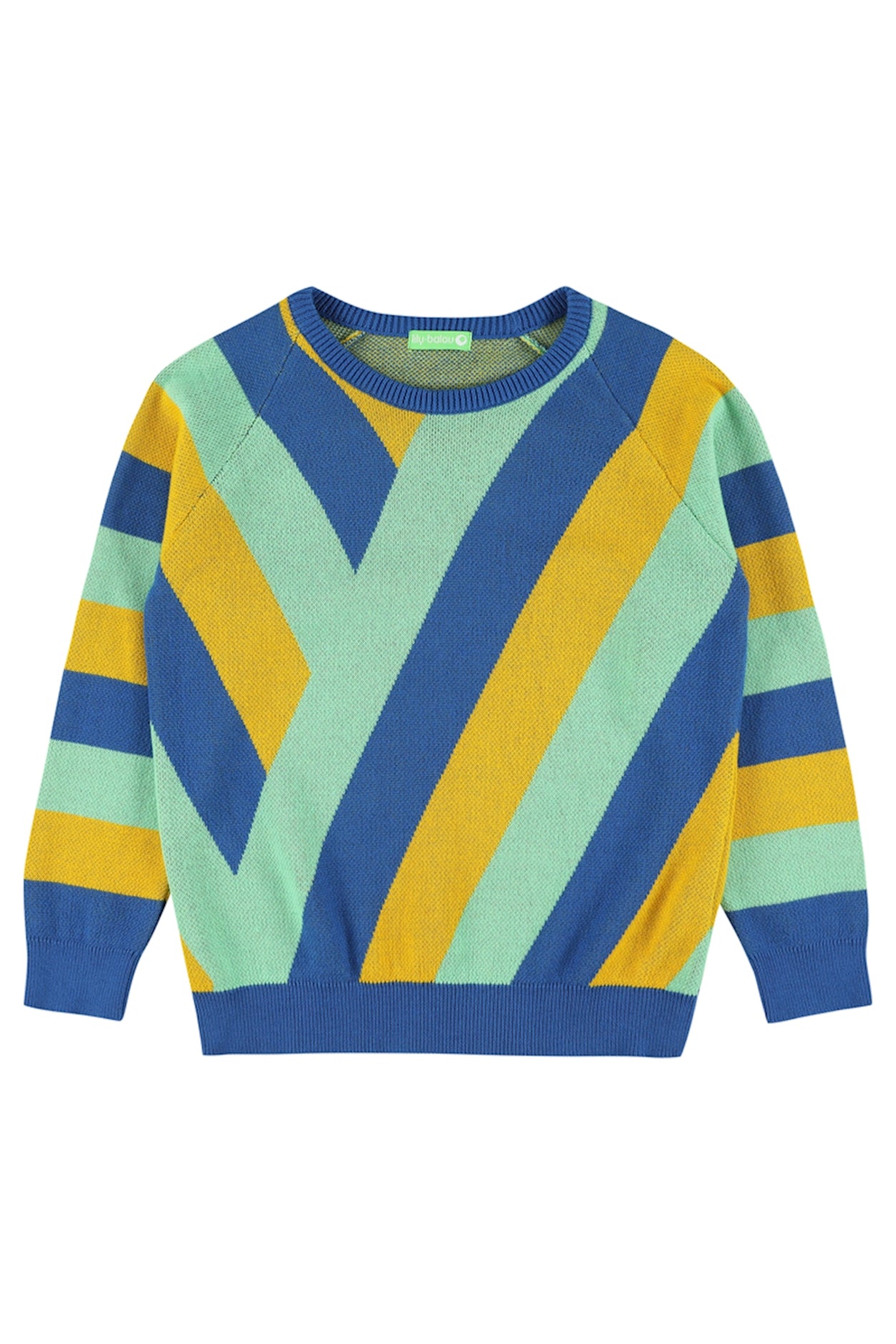 NEU: Pulli gestrickt geometrisch gemustert von Lily Balou in 3 Farbkombinationen
